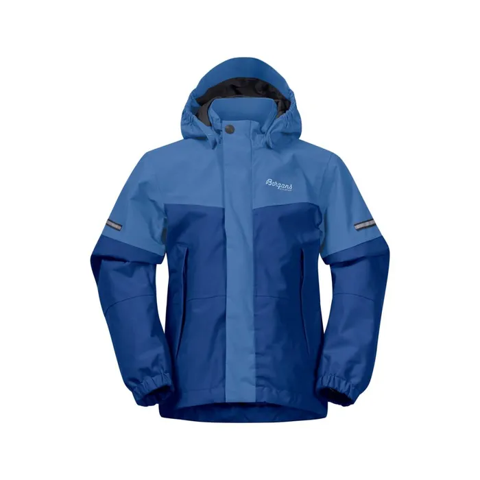 Kids Bergans Of Norway Shell Jackets Lilletind Jacket Dark Riviera Blue Riviera Blue