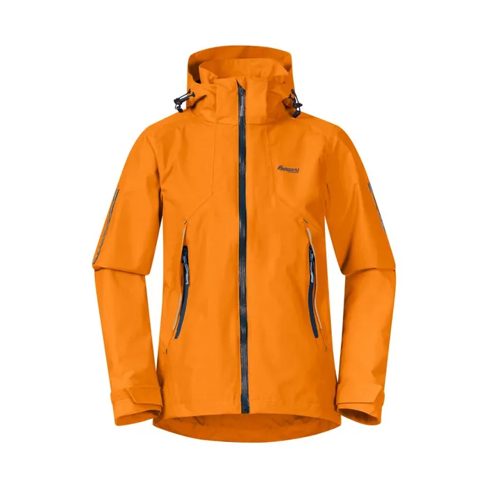 Kids Bergans Of Norway Shell Jackets Sjoa 2l Youth Jacket Cloudberry Yellow