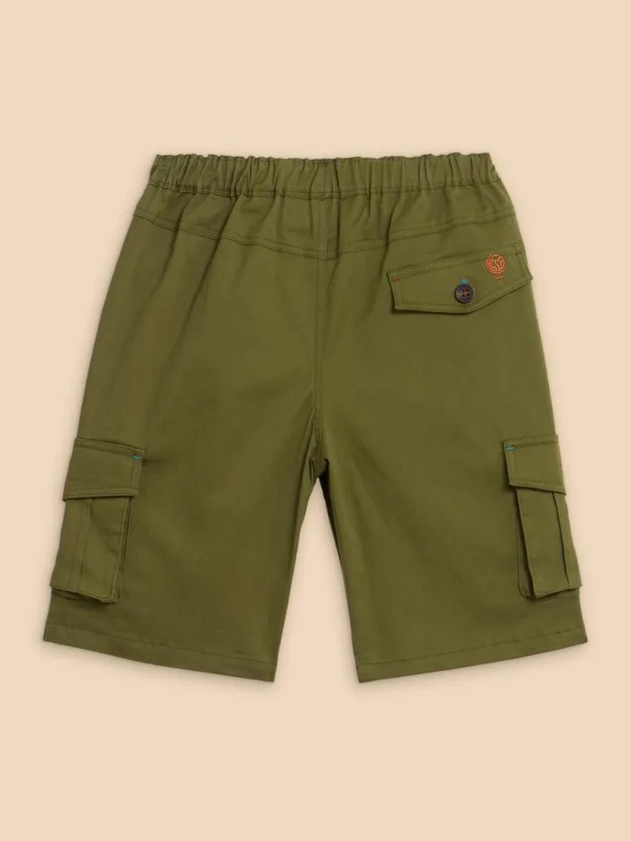 Kids Cargo Carter Short Khaki Green White Stuff Trousers