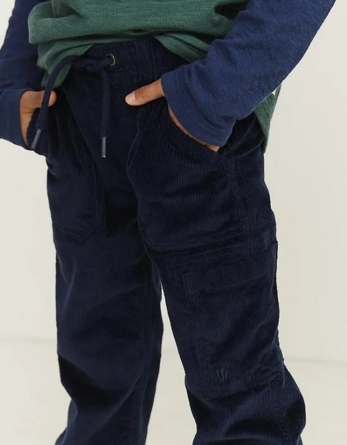Kids FatFace Kids039 Sale Cord Cargo Pants Navy