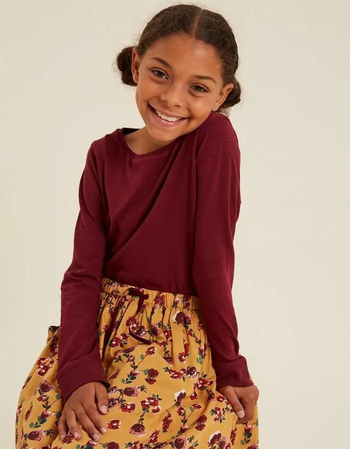 Kids FatFace Kids039 Sale Plain TShirt Mulberry