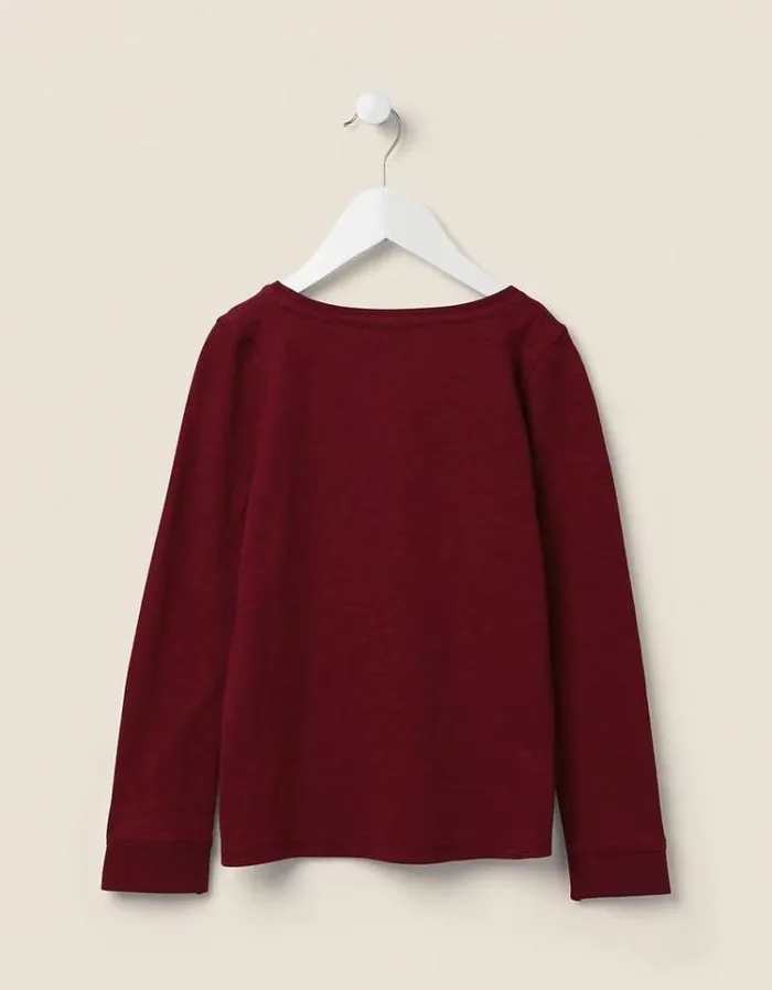 Kids FatFace Kids039 Sale Plain TShirt Mulberry