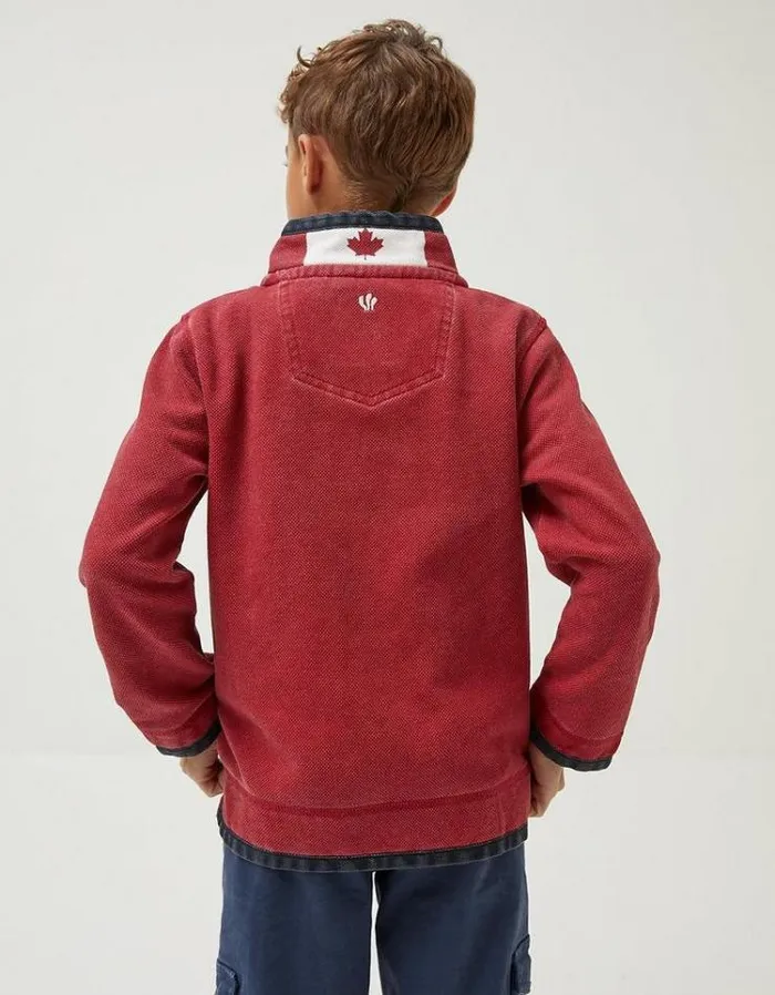 Kids FatFace Mini Me Outfits Canada Airlie Sweatshirt Red
