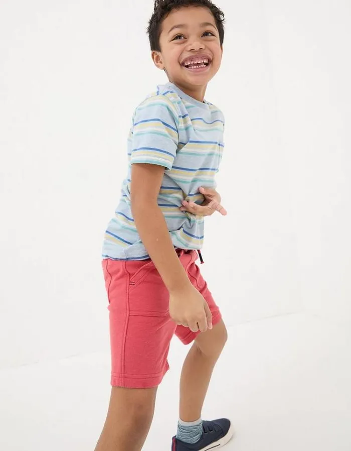 Kids FatFace Shorts Two Pack Sweat Shorts Navy