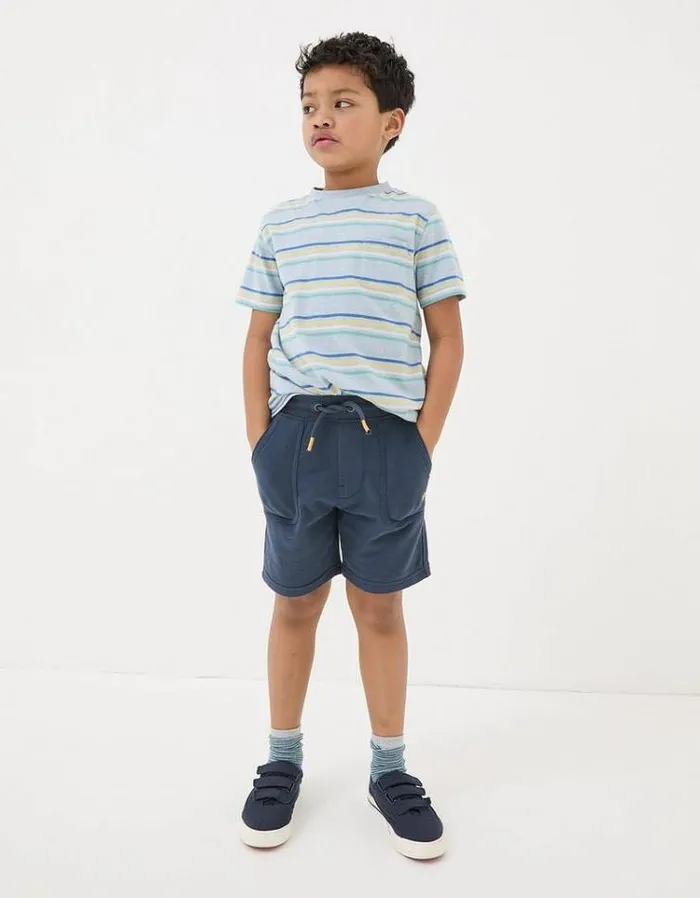 Kids FatFace Shorts Two Pack Sweat Shorts Navy