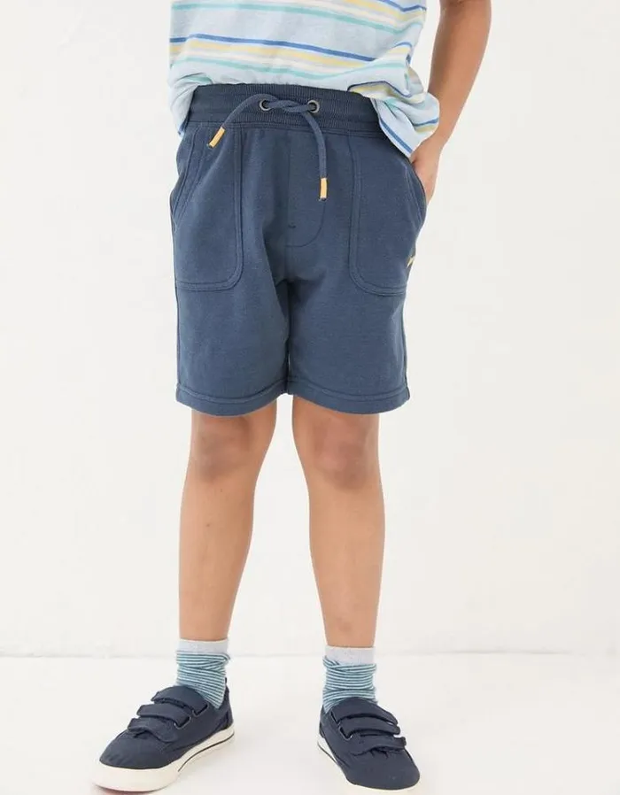 Kids FatFace Shorts Two Pack Sweat Shorts Navy