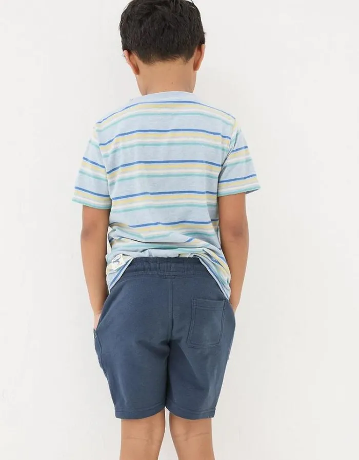 Kids FatFace Shorts Two Pack Sweat Shorts Navy