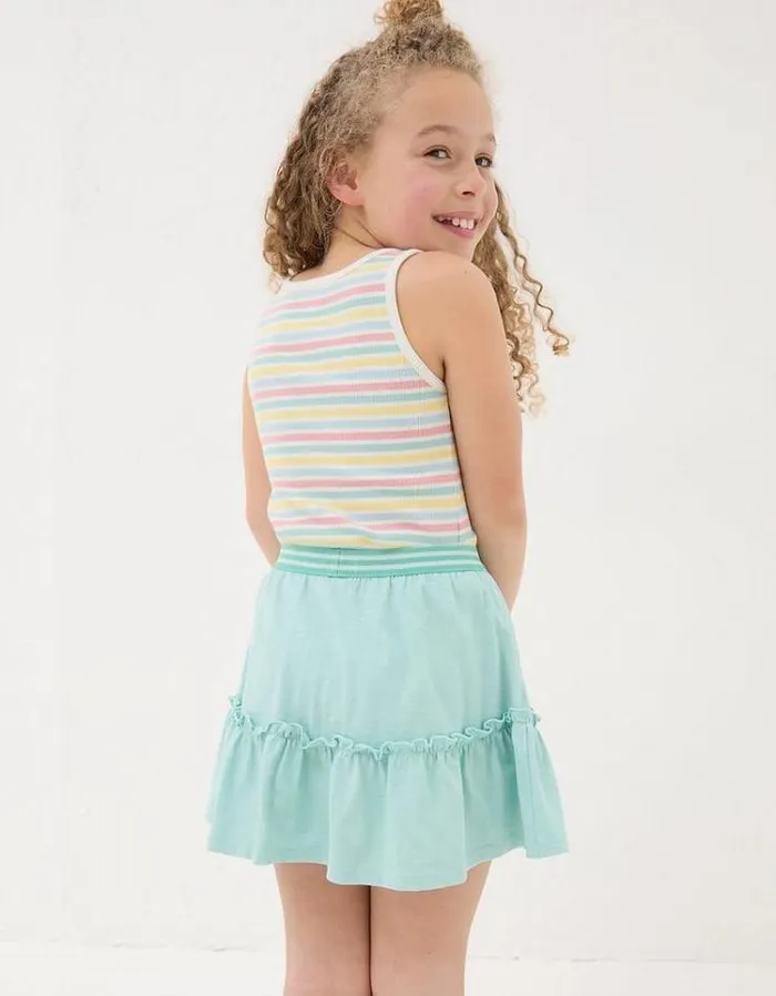 Kids FatFace Tops and TShirts 3 Pack Rib Vests Light Pink