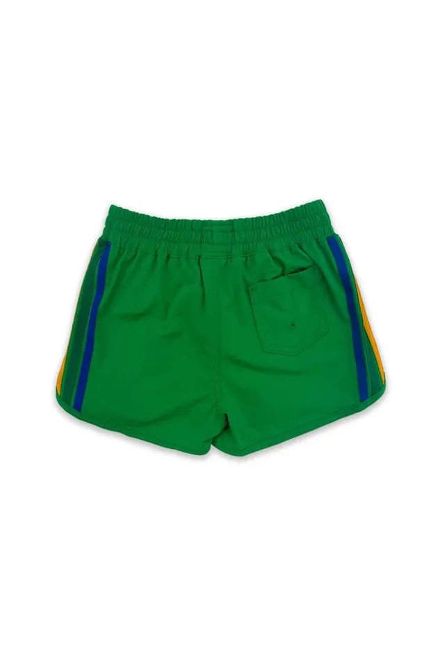 Kids Kids Collection Aviator Nation 5 STRIPE KIDS FLEX JOGGER SHORT 8211 KELLY GREEN