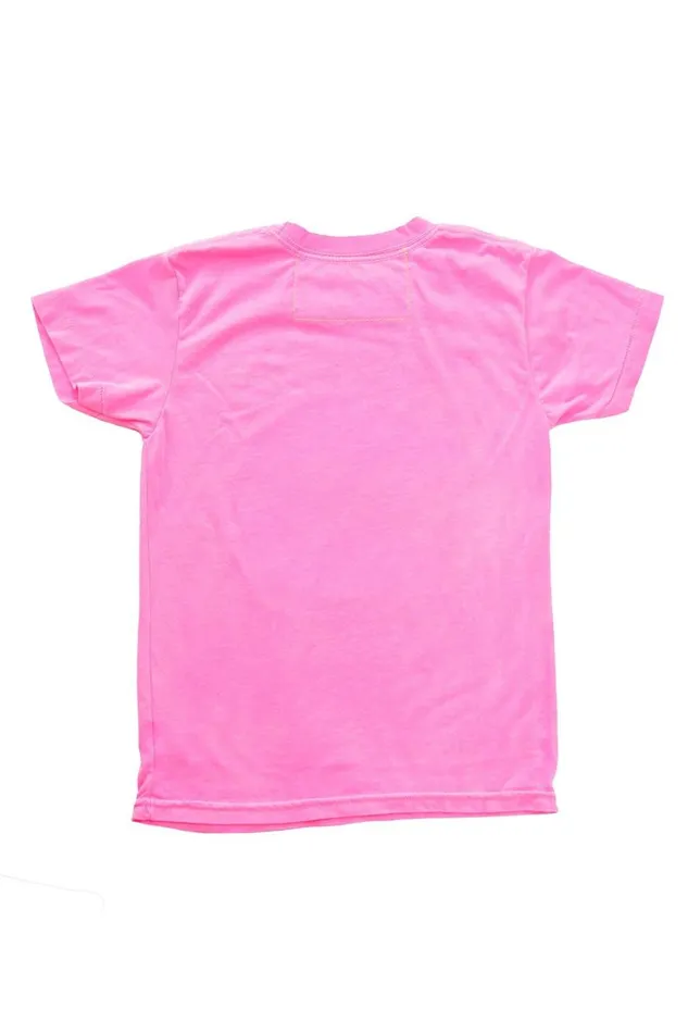 Kids Kids Collection Aviator Nation KID039S AVIATOR NATION TEE 8211 NEON PINK