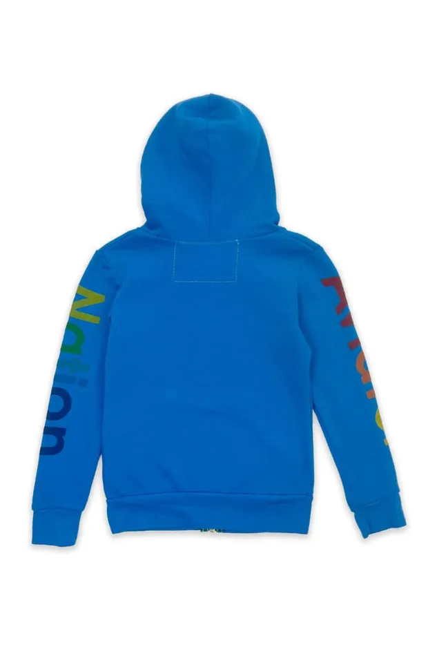 Kids Kids Collection Aviator Nation KID039S AVIATOR NATION ZIP HOODIE 8211 OCEAN