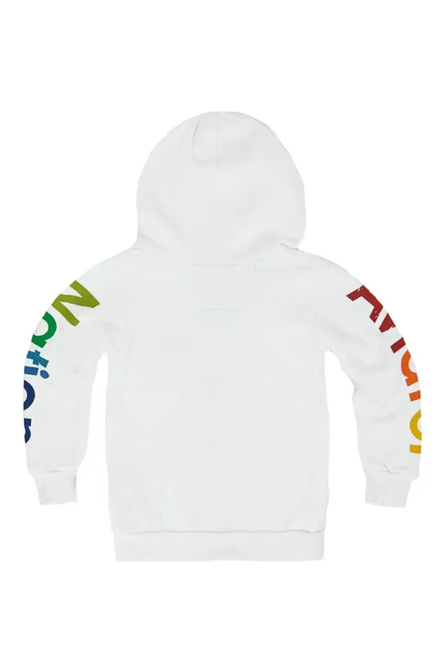 Kids Kids Collection Aviator Nation KID039S AVIATOR NATION ZIP HOODIE 8211 WHITE