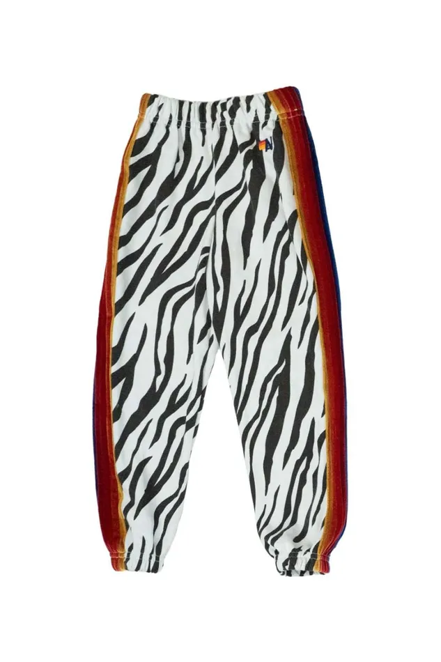 Kids Kids Collection Aviator Nation KID039S CLASSIC SWEATPANTS 8211 ZEBRA