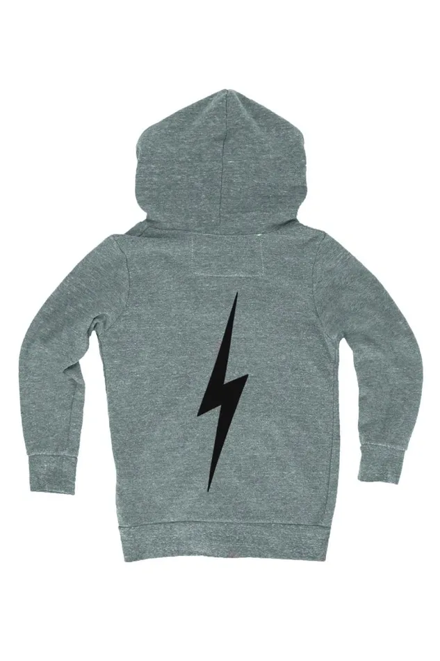 Kids Kids Collection Aviator Nation KIDS BOLT PRINT ZIP HOODIE 8211 HEATHER GREY Kids Kids Collection Aviator Nation KIDS BOLT PRINT ZIP HOODIE 8211 HEATHER GREY