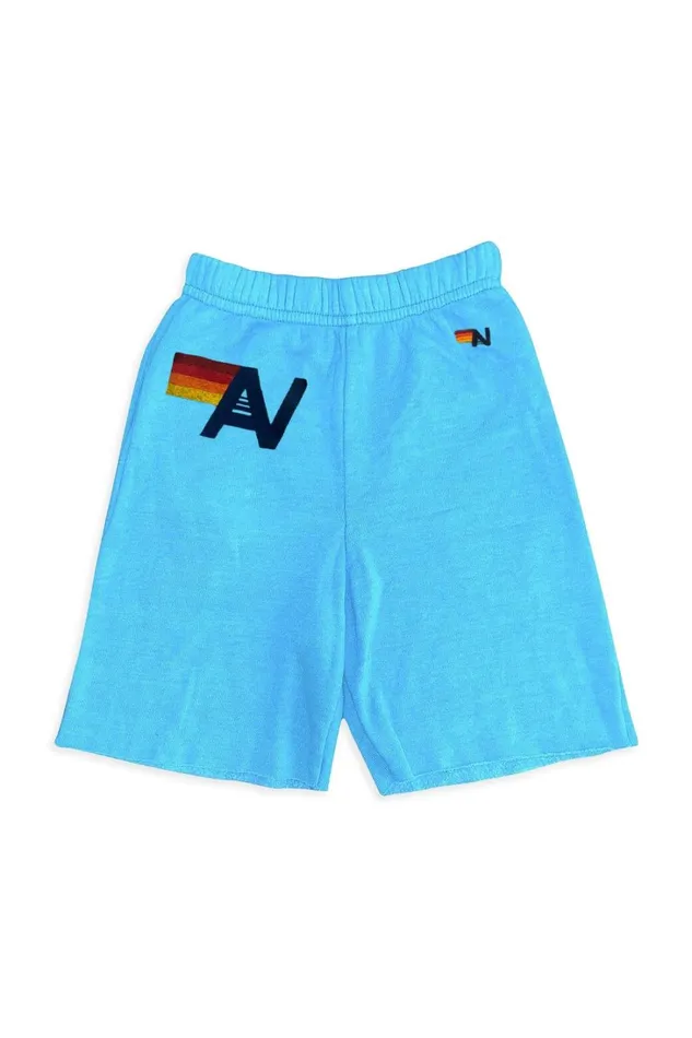 Kids Kids Collection Aviator Nation LOGO KIDS SWEATSHORTS 8211 NEON BLUE