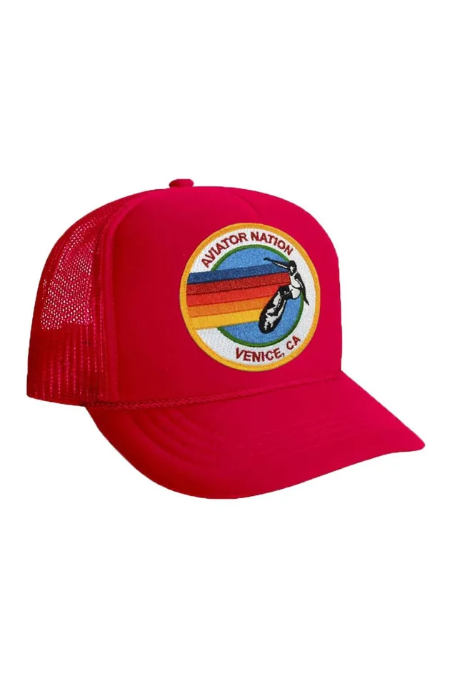 Kids Kids Trucker Hats Aviator Nation KIDS SIGNATURE VINTAGE FOAM TRUCKER HAT