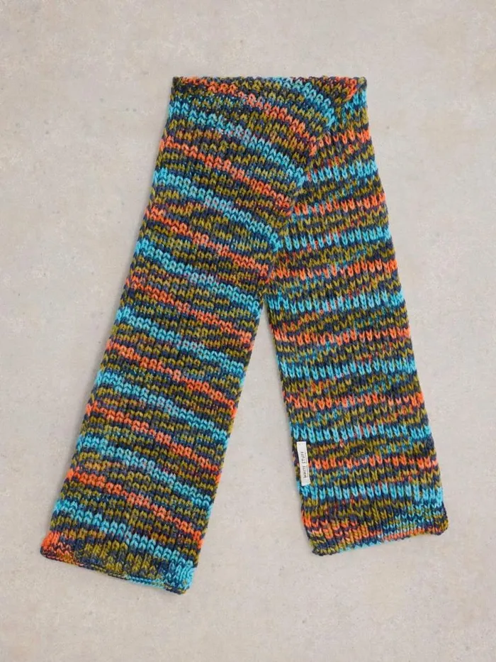 Kids Spacedye Scarf Blue Multi White Stuff Accessories
