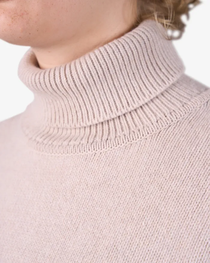 Knit Sweaters Colorfulstandard Women Merino Wool Turtleneck 8211 Magenta Blaze