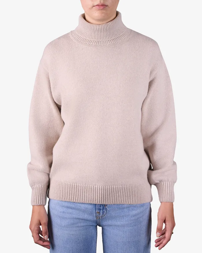 Knit Sweaters Colorfulstandard Women Merino Wool Turtleneck 8211 Magenta Blaze