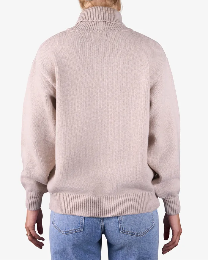 Knit Sweaters Colorfulstandard Women Merino Wool Turtleneck 8211 Magenta Blaze