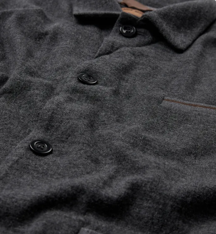 Knits MOS MOSH Men MMGJenson Knit Jacket Charcoal Melange