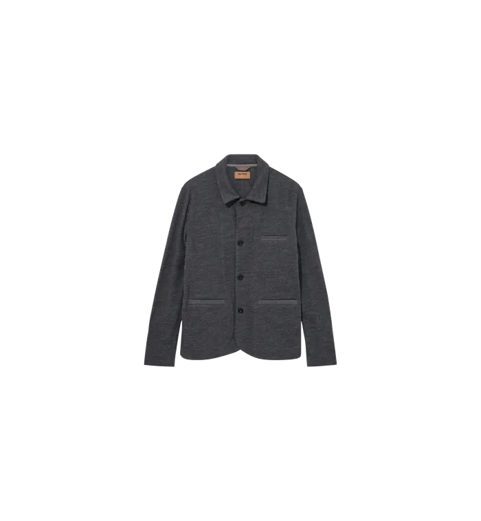 Knits MOS MOSH Men MMGJenson Knit Jacket Charcoal Melange Knits MOS MOSH Men MMGJenson Knit Jacket Charcoal Melange