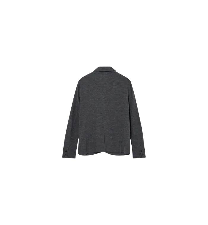 Knits MOS MOSH Men MMGJenson Knit Jacket Charcoal Melange Knits MOS MOSH Men MMGJenson Knit Jacket Charcoal Melange