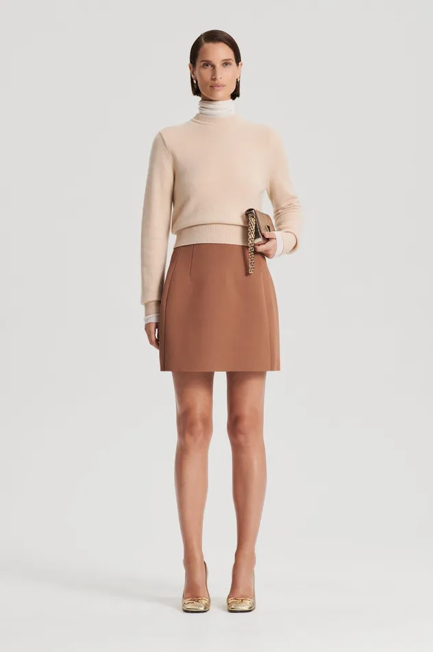 Knitwear CASHMERE CREW SWEATER OAT Scanlan Theodore Women