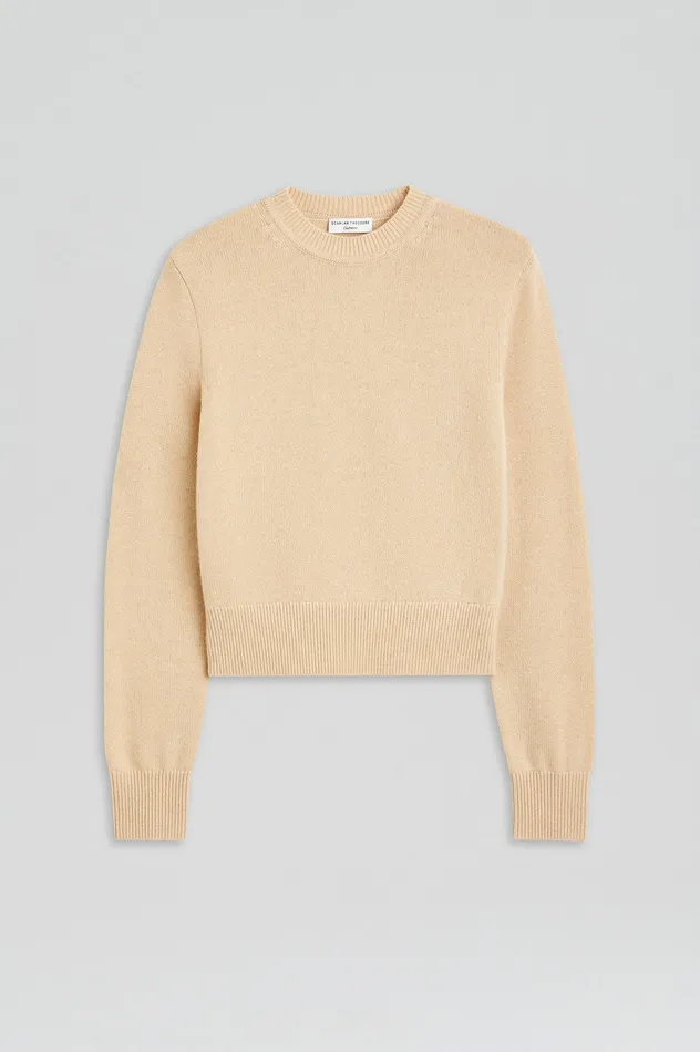 Knitwear CASHMERE CREW SWEATER OAT Scanlan Theodore Women Knitwear CASHMERE CREW SWEATER OAT Scanlan Theodore Women