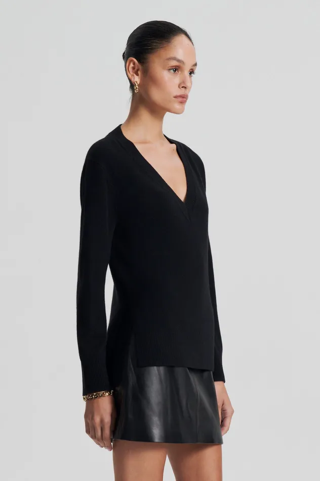 Knitwear CASHMERE V BLACK 8211 Scanlan Theodore Women Knitwear CASHMERE V BLACK 8211 Scanlan Theodore Women