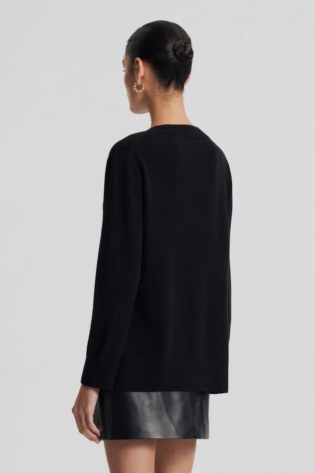 Knitwear CASHMERE V BLACK 8211 Scanlan Theodore Women Knitwear CASHMERE V BLACK 8211 Scanlan Theodore Women