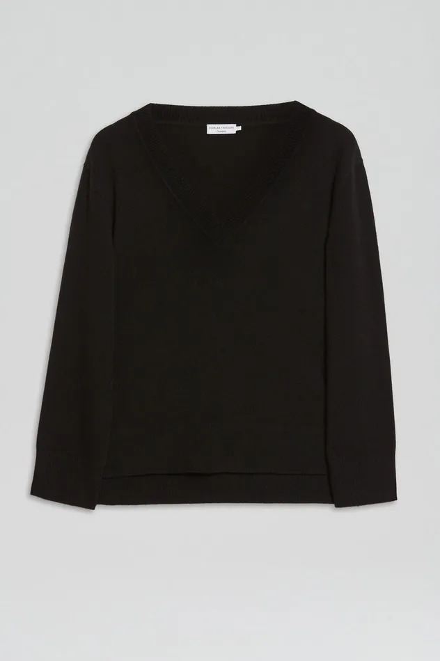 Knitwear CASHMERE V BLACK 8211 Scanlan Theodore Women Knitwear CASHMERE V BLACK 8211 Scanlan Theodore Women