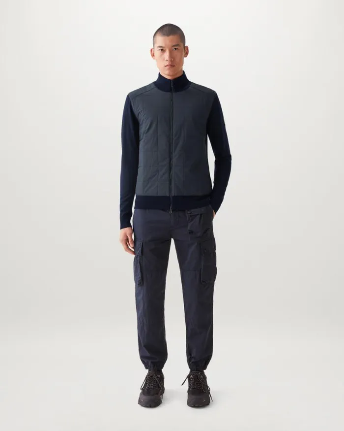 Knitwear Men Belstaff Kelbrook Zip Cardigan Washed Navy Knitwear Men Belstaff Kelbrook Zip Cardigan Washed Navy
