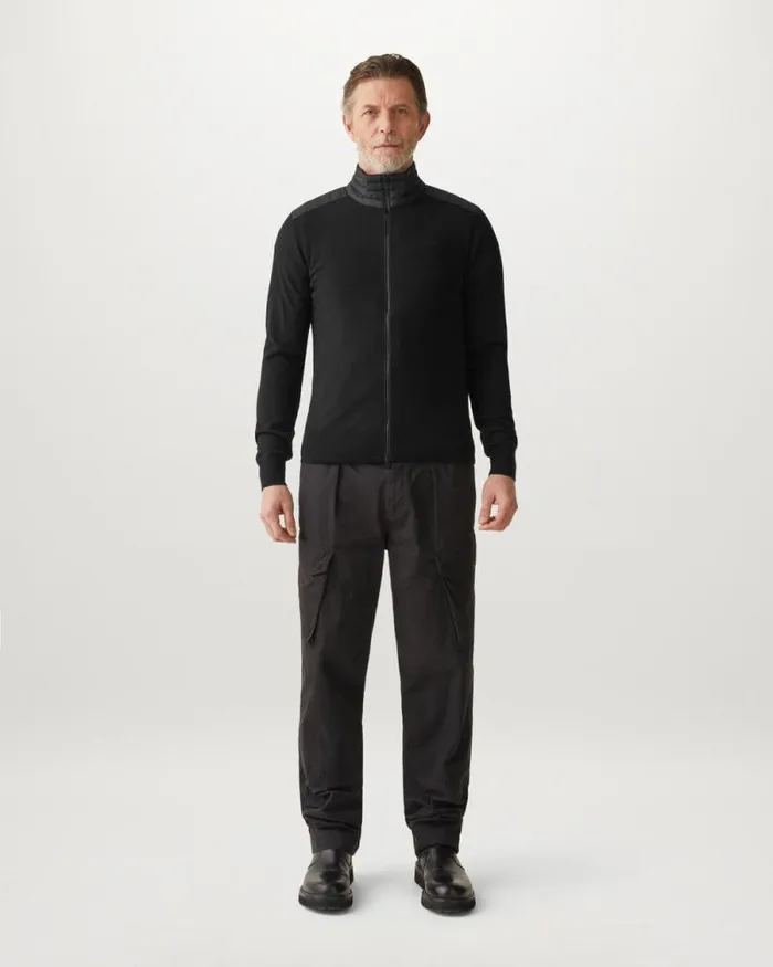Knitwear Men Belstaff Kelby Zip Cardigan Black Knitwear Men Belstaff Kelby Zip Cardigan Black