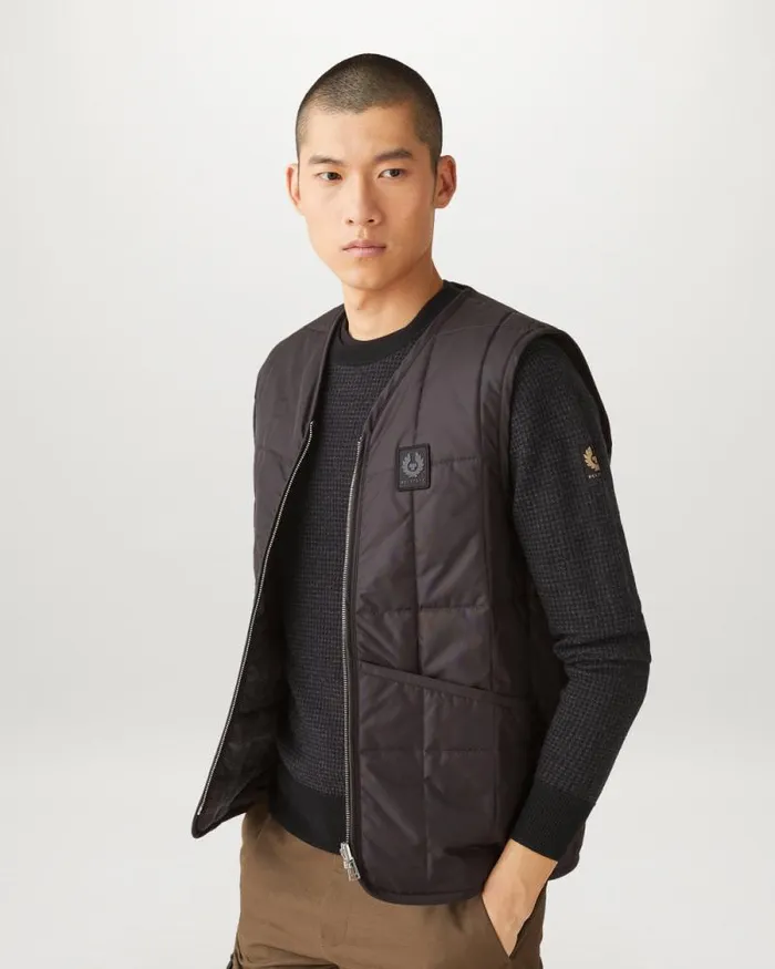 Knitwear Men Belstaff Kerrigan Crewneck Jumper Black Charcoal Knitwear Men Belstaff Kerrigan Crewneck Jumper Black Charcoal