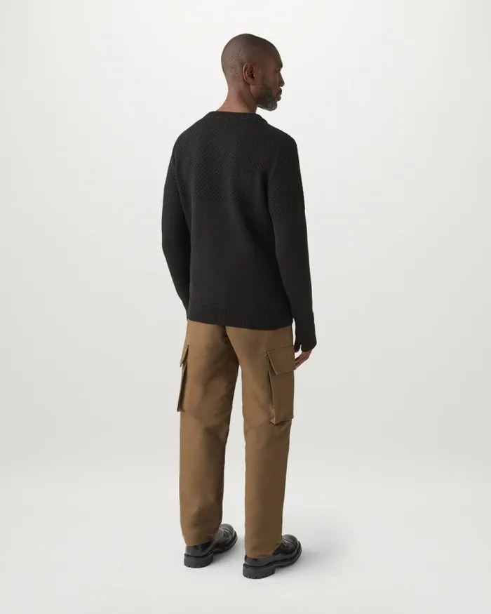 Knitwear Men Belstaff Sternway Crewneck Jumper Black