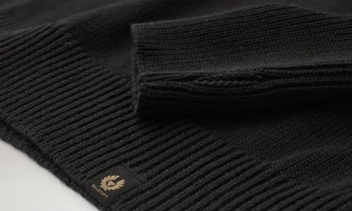 Knitwear Men Belstaff Sternway Crewneck Jumper Black