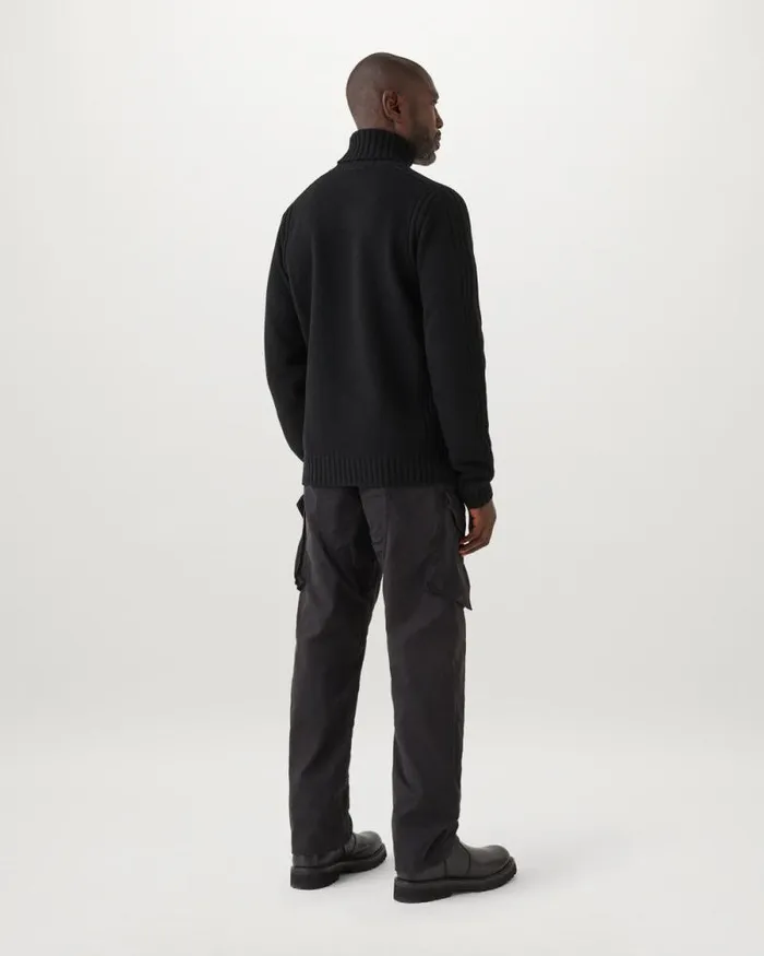Knitwear Men Belstaff Watch Roll Neck Jumper Black Knitwear Men Belstaff Watch Roll Neck Jumper Black