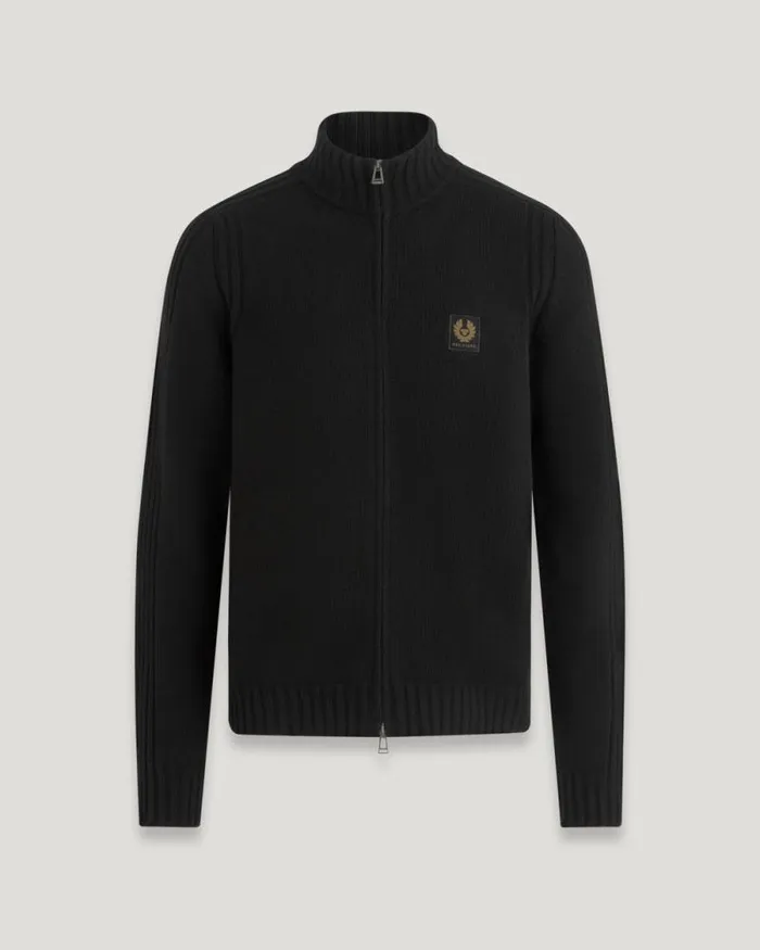 Knitwear Men Belstaff Watch Zip Cardigan Black