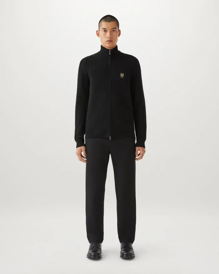 Knitwear Men Belstaff Watch Zip Cardigan Black