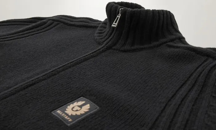 Knitwear Men Belstaff Watch Zip Cardigan Black