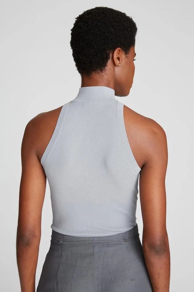 Knitwear Women Halston Kit Top In Matte Viscose Pewter