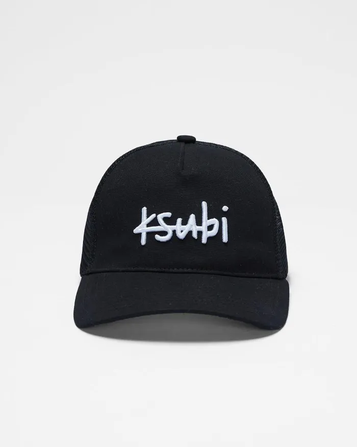 Ksubi 1999 Interstate Trucker Cap Black WomensMens Headwear