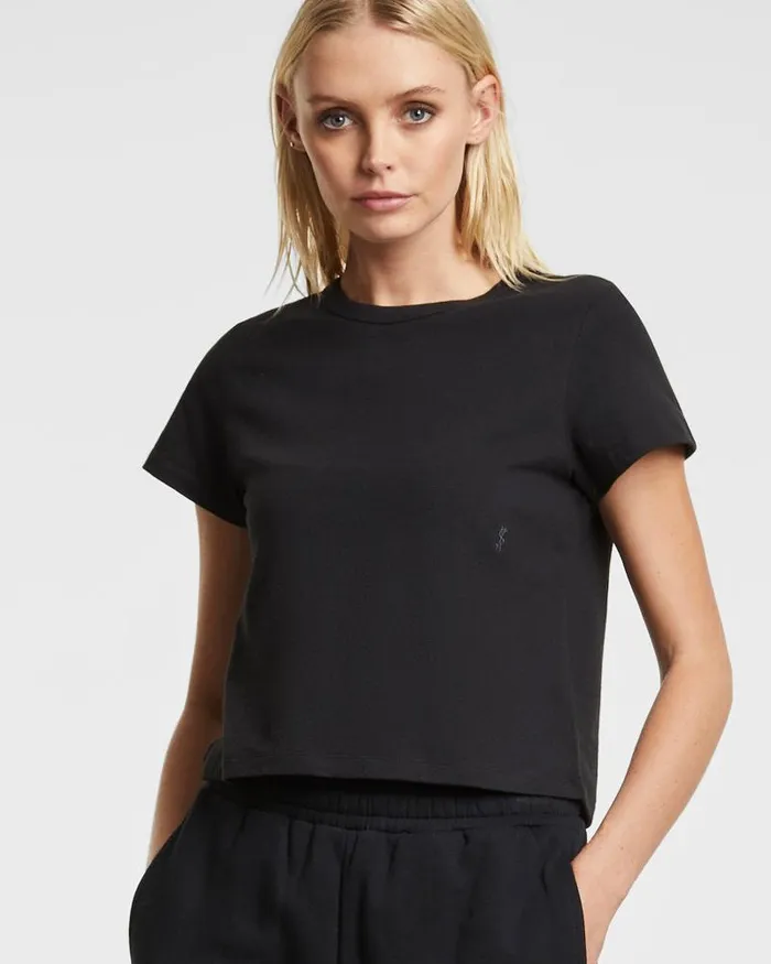 Ksubi 3 X 4 Mini Ss Tee Jet Black Womens 4 X 4