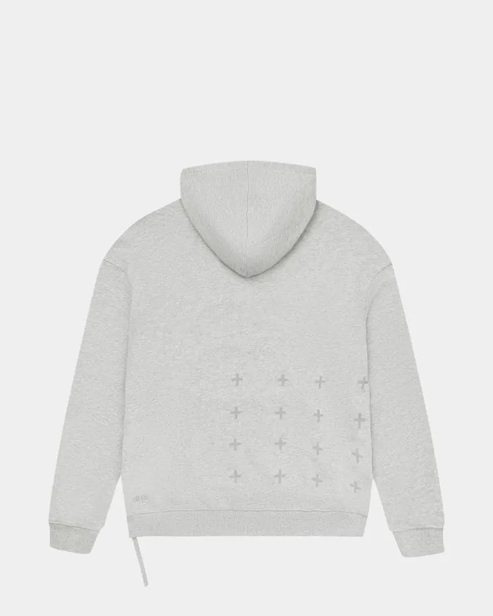 Ksubi 4 X 4 Biggie Hoodie Grey Marle Mens Sweats