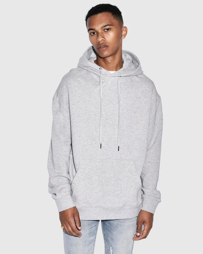 Ksubi 4 X 4 Biggie Hoodie Grey Marle Mens Sweats