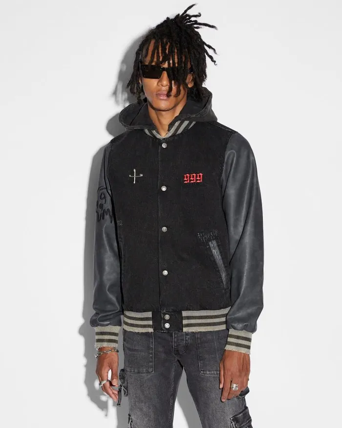 Ksubi 999 Kollage Jacket Faded Black Mens Jackets