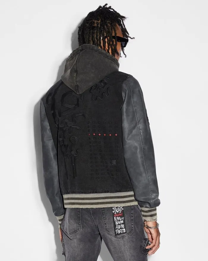 Ksubi 999 Kollage Jacket Faded Black Mens Jackets