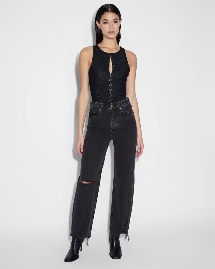 Ksubi Brooklyn Jean Shadow Trashed Womens Straight