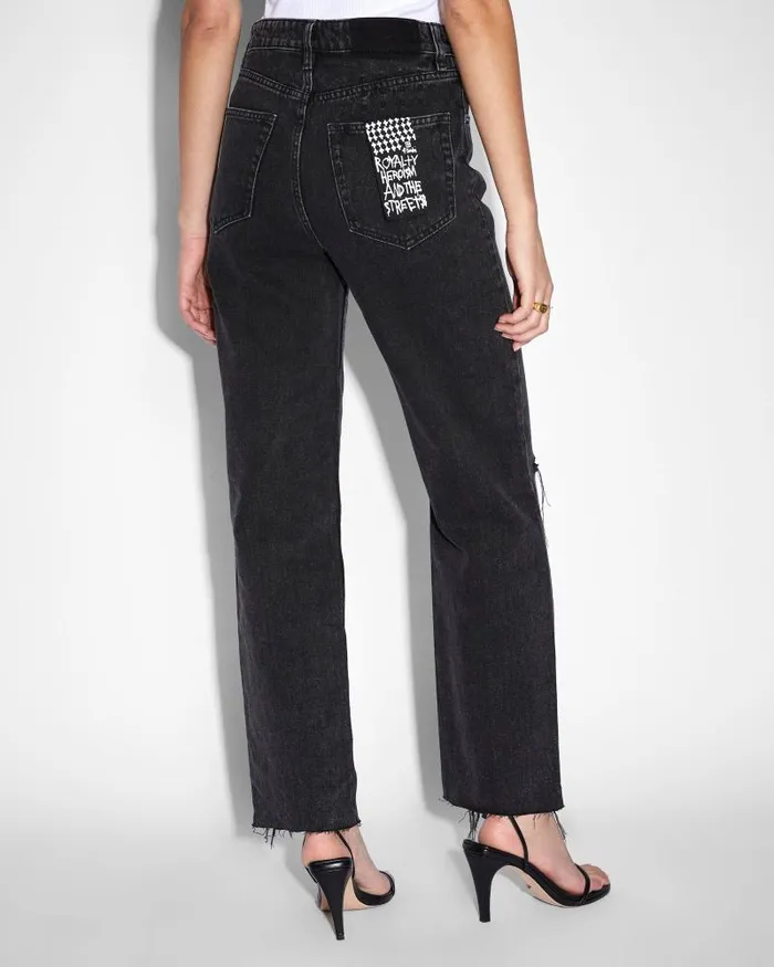 Ksubi Brooklyn Jean Shadow Trashed Womens Straight